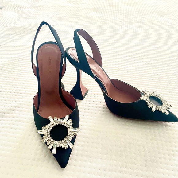 Shoes - Black Heels with Begum Embellished
